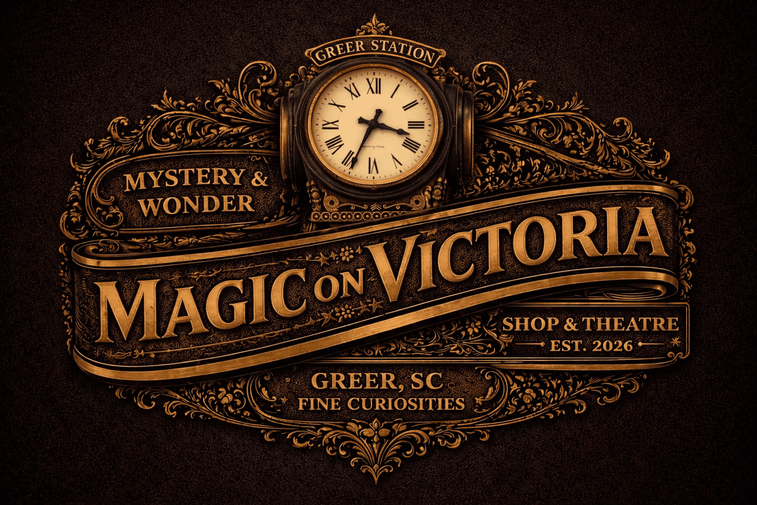 Magic on Victoria crest with the town street clock